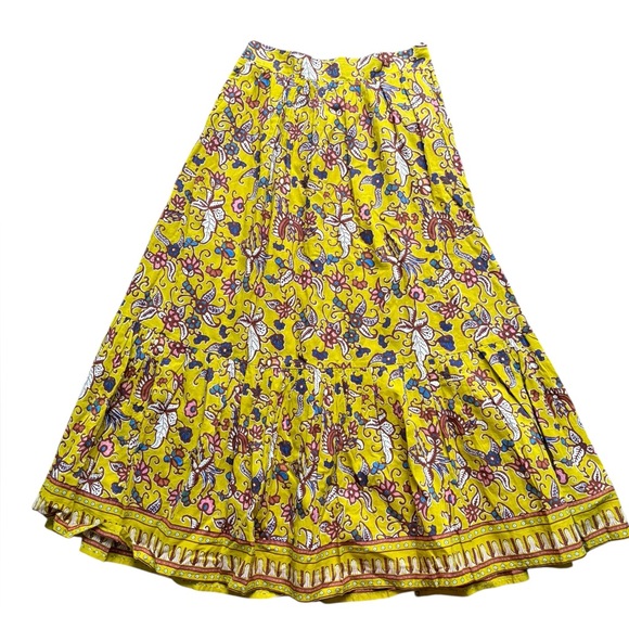 NWT Cleobella Charlene Mixed Print Organic Cotton Voile Maxi Skirt size medium. - Picture 6 of 12